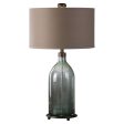 Massana Gray Glass Table Lamp Cheap