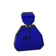 Blue Crystal Perfume Bottle, Wide 6  on Sale