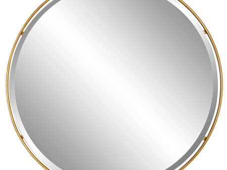 Canillo Gold Round Mirror on Sale