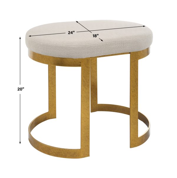 Infinity Gold Accent Stool Supply