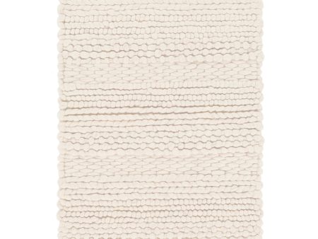 Clifton Ivory Hand Woven 5 X 8 Rug For Sale