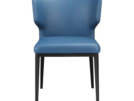 Delaney Side Chair Steel Blue-Set Of Two For Sale