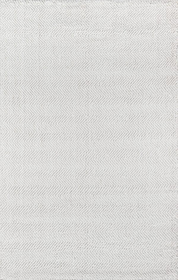 Hand Woven Washington White Area Rug Hot on Sale