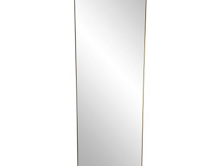 Belvoir Large Antique Brass Mirror on Sale