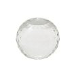 Faceted Clear Glass Orb 4.75  For Cheap