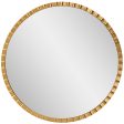 Dandridge Gold Round Mirror Hot on Sale