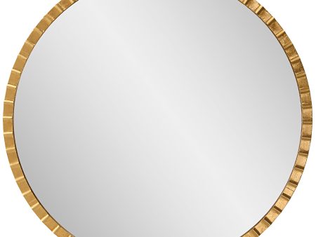 Dandridge Gold Round Mirror Hot on Sale