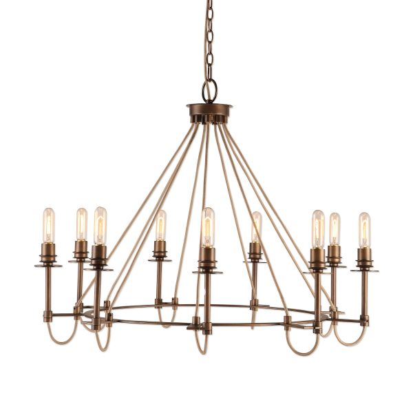 Lyndhurst Industrial 9 Light Chandelier Online