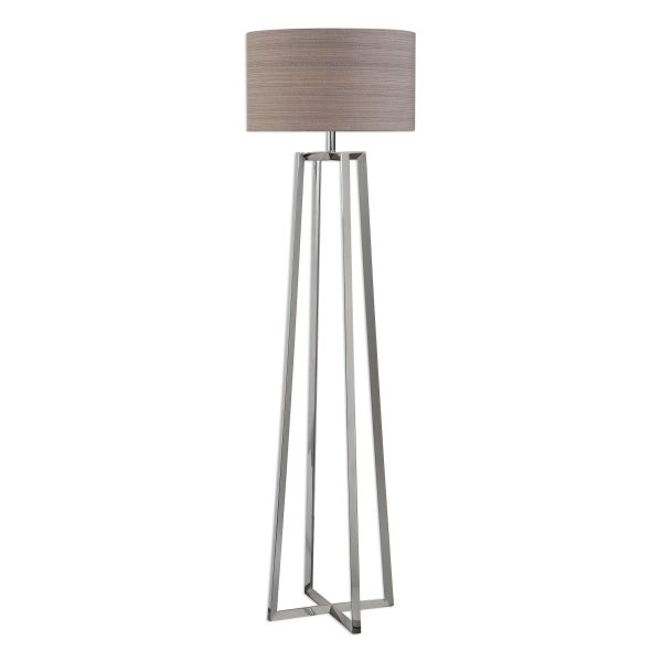 Keokee Polished Nickel Floor Lamp Online Hot Sale