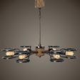 Gavia 6 Light Dark Brass Chandelier For Discount