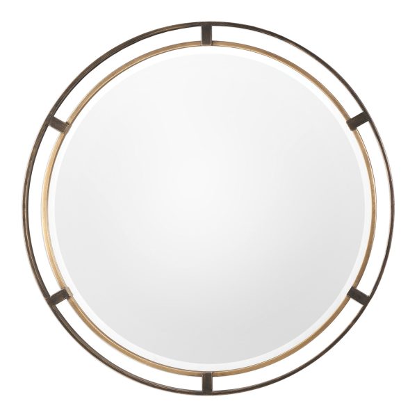 Carrizo Bronze Round Mirror Cheap