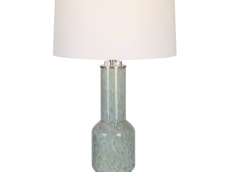 Imperia Aqua Gray Table Lamp Supply