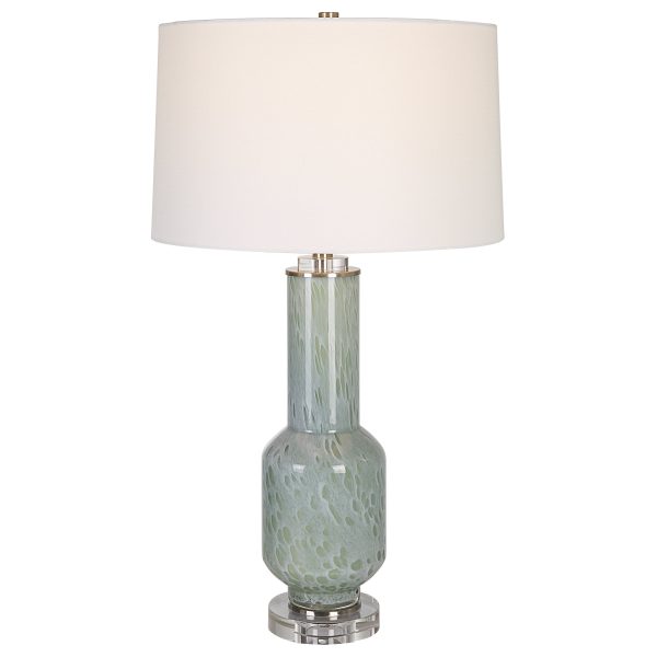 Imperia Aqua Gray Table Lamp Supply