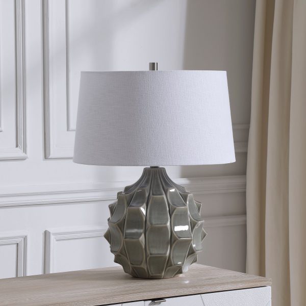 Guerina Gray Table Lamp For Sale