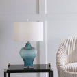 Marjorie Frosted Turquoise Table Lamp Online Sale