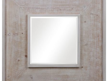 Alee Driftwood Square Mirror For Cheap