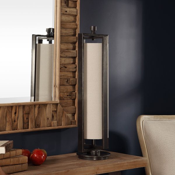 Lanier Gun Metal Accent Lamp For Discount