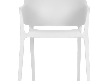 Faro Outdoor Dining Chair White-M2 For Discount