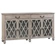 2 Drawer 4 Door Fretwork Sideboard Discount