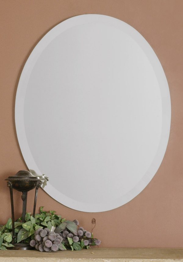 Frameless Vanity Oval Mirror Discount