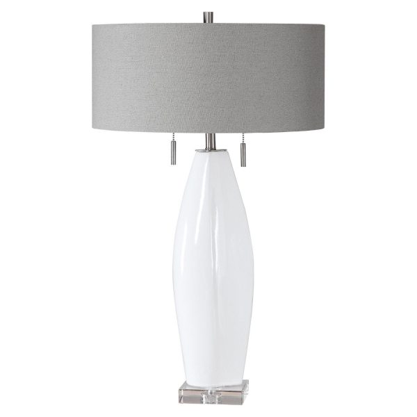 Laurie White Ceramic Table Lamp Online now