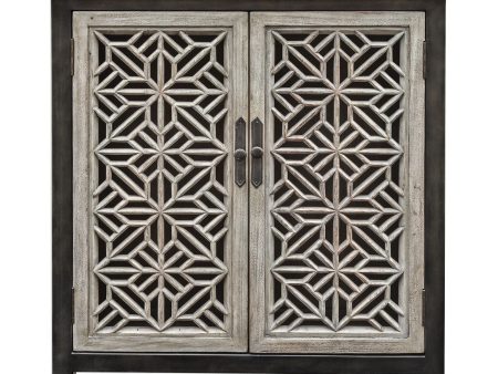 Branwen Aged White Accent Cabinet For Sale