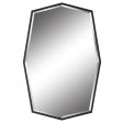 Facet Octagonal Iron Mirror For Sale