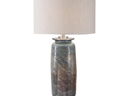 Olesya Swirl Glass Table Lamp Sale