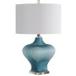 Marjorie Frosted Turquoise Table Lamp Online Sale