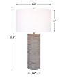 Monolith Gray Table Lamp For Discount