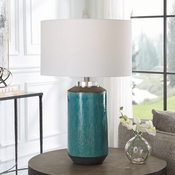 Maui Aqua Blue Table Lamp Online Sale