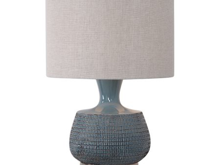 Hearst Blue Glaze Table Lamp For Cheap