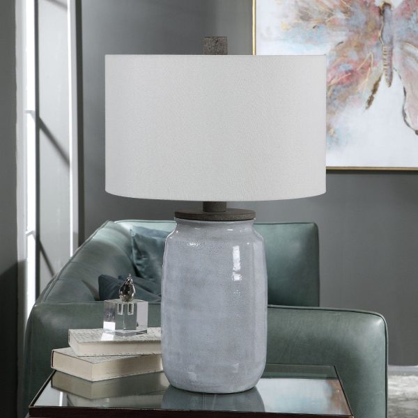 Dimitri Light Blue Table Lamp Cheap