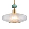 Giovane Antique Brass 1 Light Pendant For Cheap