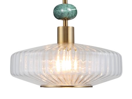 Giovane Antique Brass 1 Light Pendant For Cheap