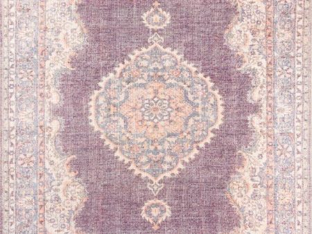 Traditional Machine Made Purple Rug Online