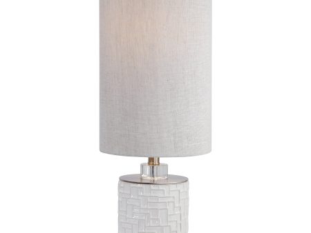 Elyn Glossy White Accent Lamp Fashion