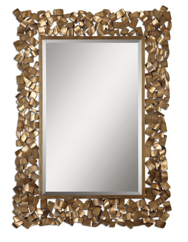 Capulin Antique Gold Mirror For Cheap