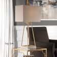 Mackean Metallic Gold Lamp Online Sale