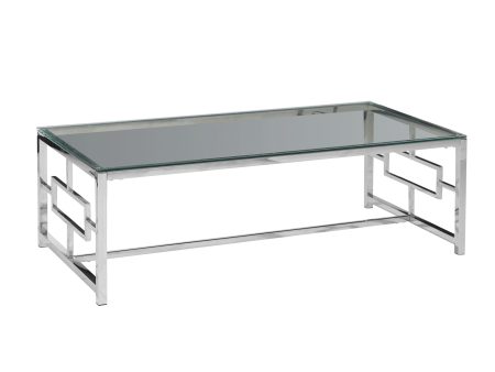 Silver Metal Glass Cocktail Table, Kd Online