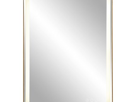 Crofton Lighted Brass Vanity Mirror Fashion