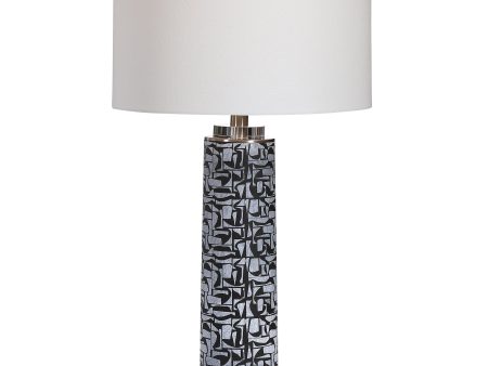 Kramer Gray Black Table Lamp Hot on Sale