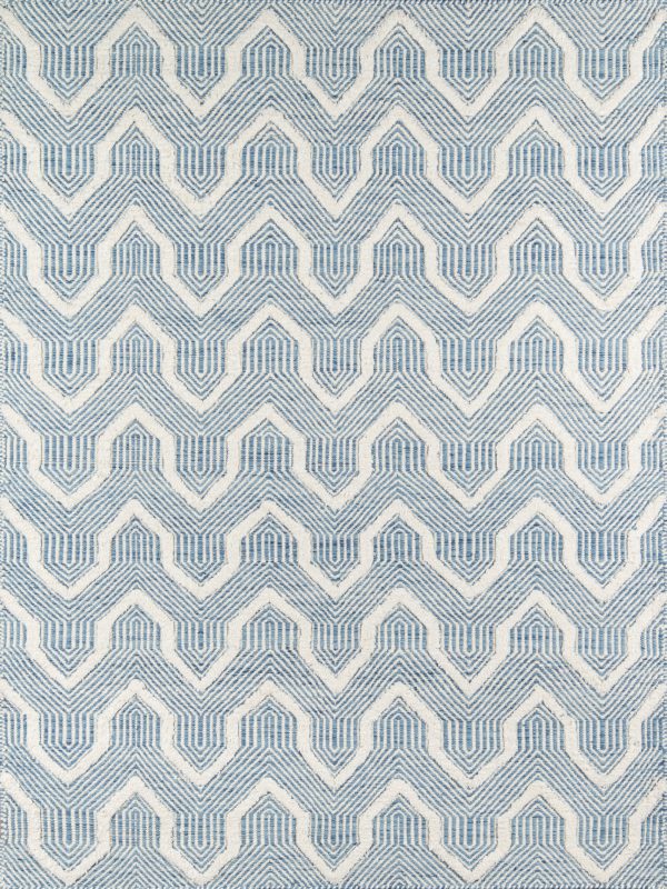 Hand Woven Prince Blue Area Rug Online now