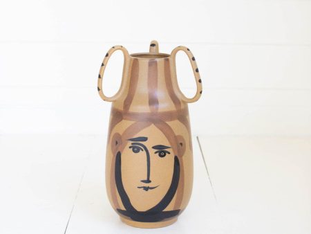 Ceramic Face With Handles on Sale