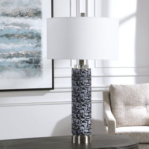 Kramer Gray Black Table Lamp Hot on Sale