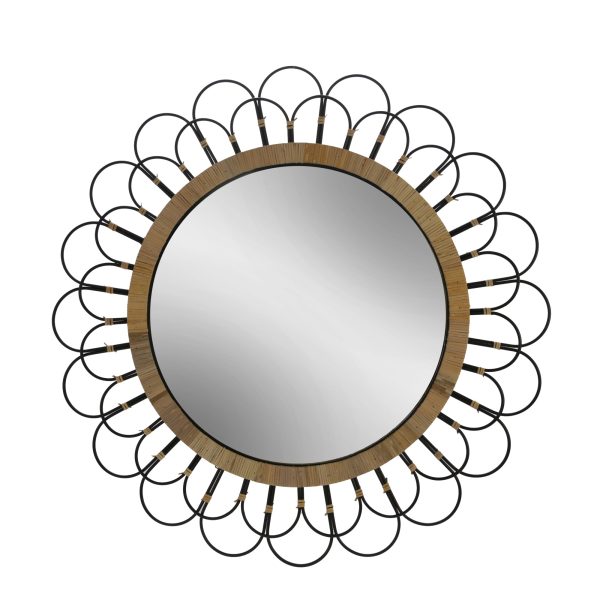 36  Daisy Wall Mirror, Black Supply