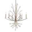 Juliette 6 Light Silver Chandelier For Discount