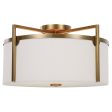 Colfax Brass 3 Light Semi Flush on Sale