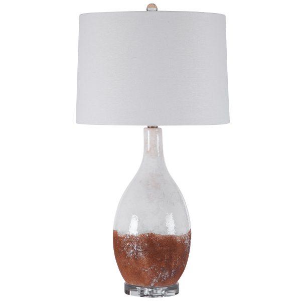 Durango Rust White Table Lamp For Sale