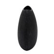 10.75  Beaded Vase, Black For Sale